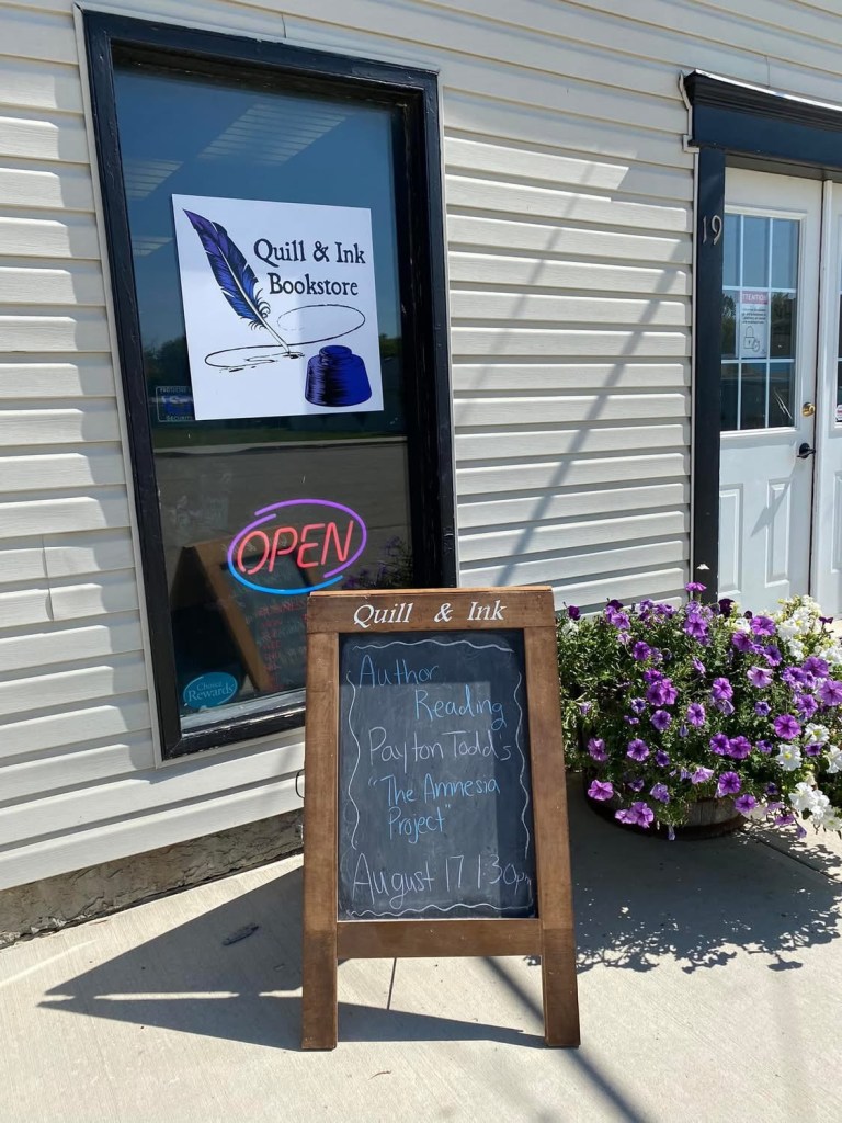 Quill and Ink storefront in Qu'Appelle, SK